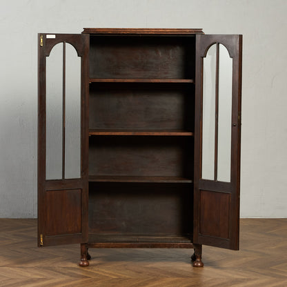 英国 クラシック ブックケース 食器棚