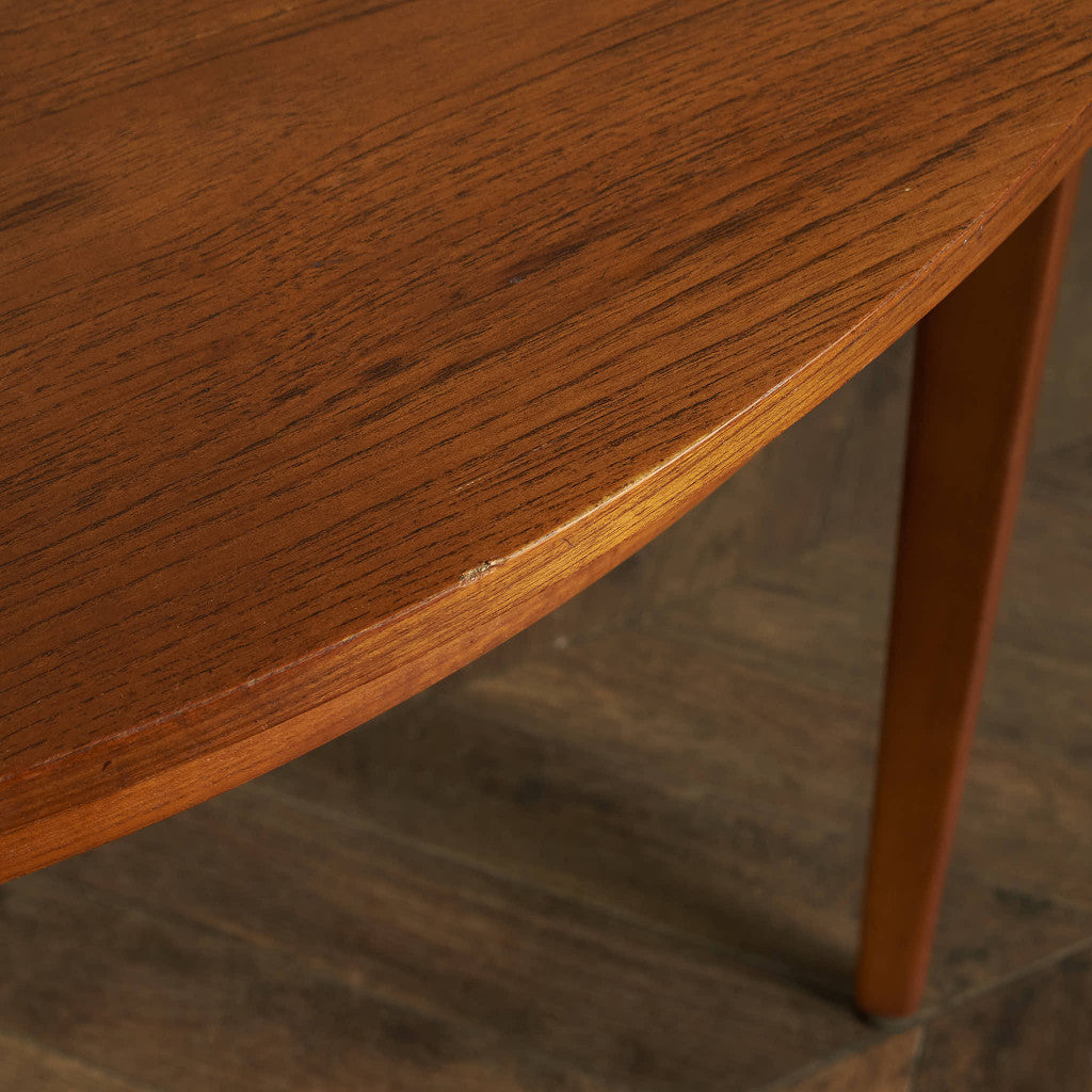 英国ヴィンテージ エクステンション ラウンドダイニングテーブル