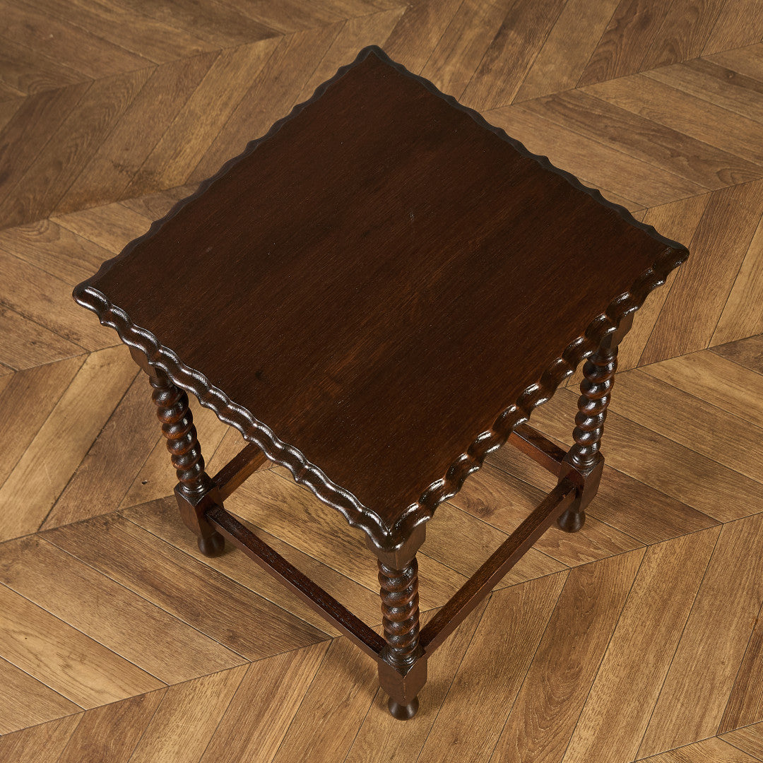 英国 クラシック バーリーシュガーツイスト サイドテーブル