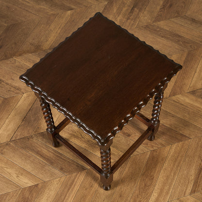 英国 クラシック バーリーシュガーツイスト サイドテーブル