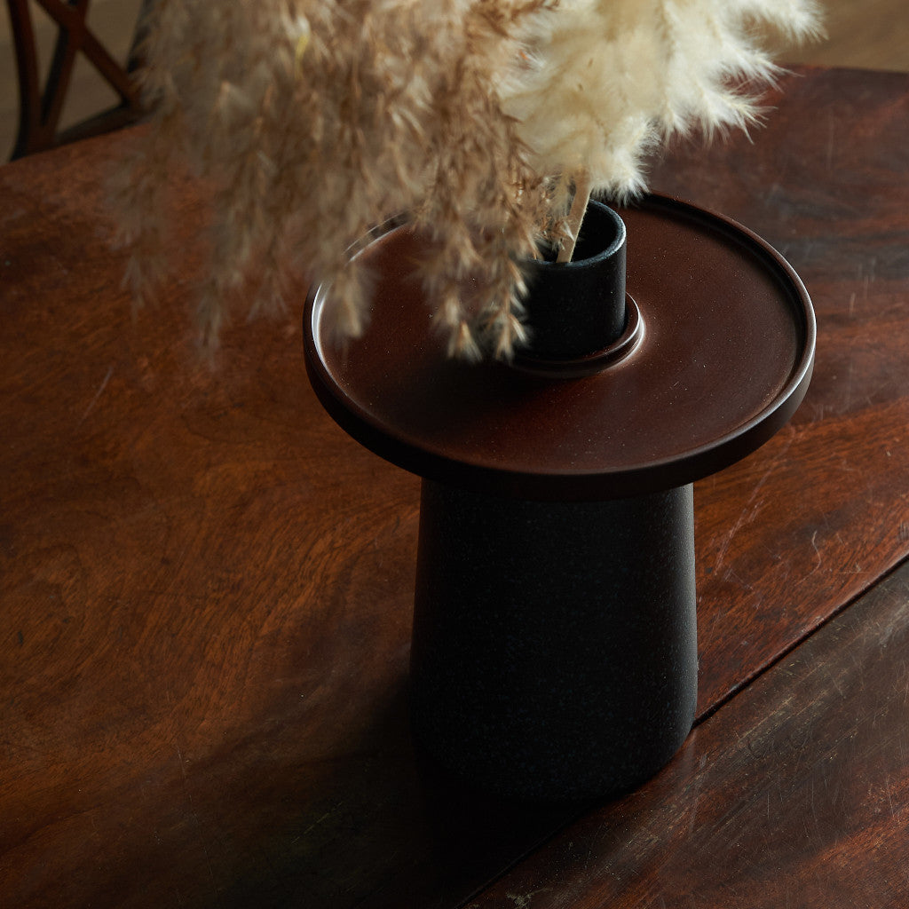 hanauke フラワーベース / BLACK