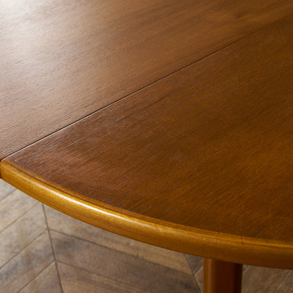 エクステンション ラウンドダイニングテーブル / 天板再塗装済み