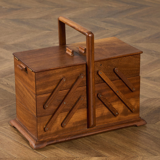 英国 ヴィンテージ ソーイングボックス #95619