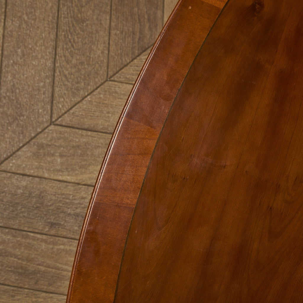 英国クラシック イチイ材 オーバルセンターテーブル