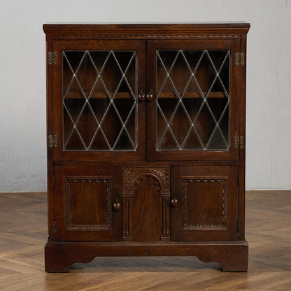 英国 クラシック オーク材 ブックケース