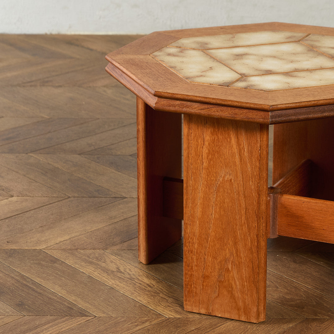 ビンテージ タイルトップサイドテーブル タイルトップコーヒーテーブル