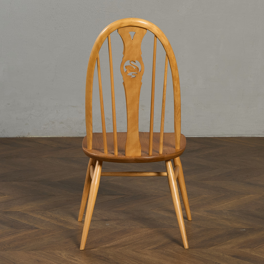 アーコール ERCOL スワンバックチェア ラウンドメタルラベル #97076