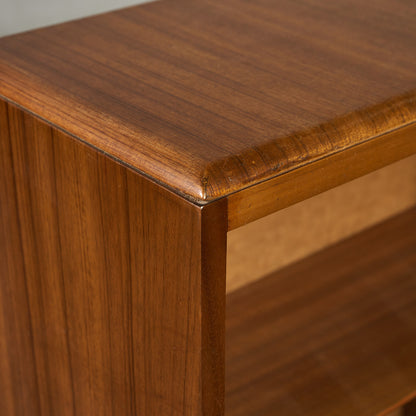 英国 ヴィンテージ ナロー ガラス ブックケース 食器棚