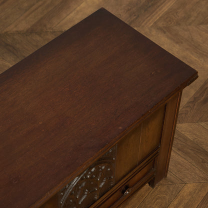 英国 クラシック オーク材 ブランケットボックス