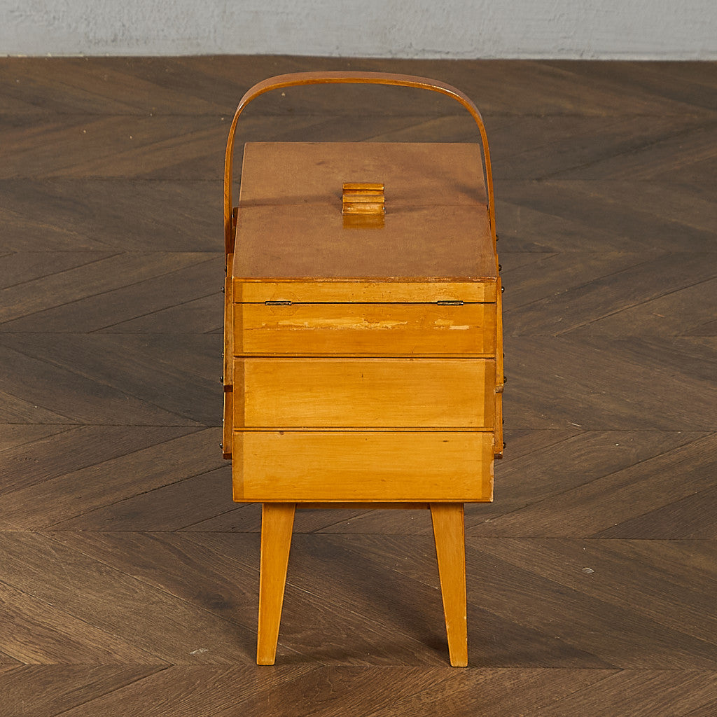 英国 ヴィンテージ ソーイングボックス