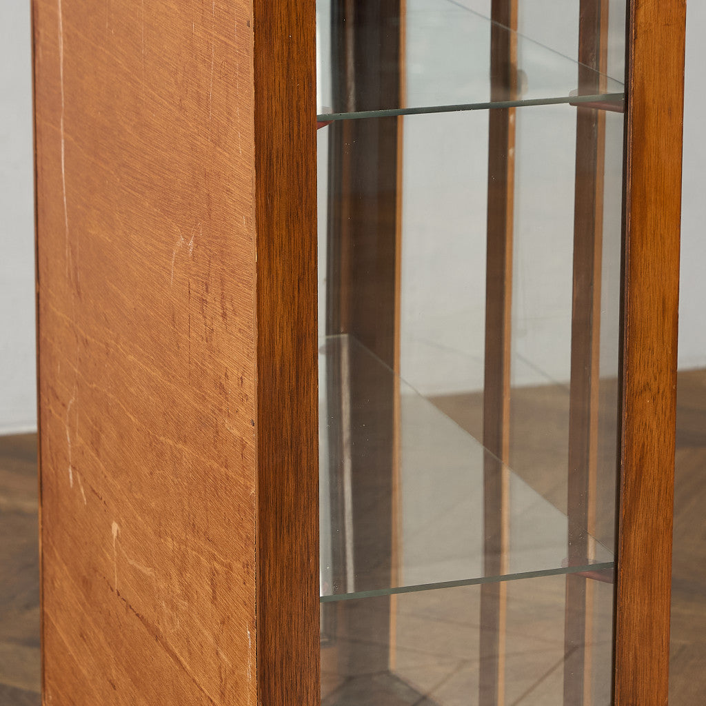 英国 クラシック ディスプレイ ガラス キャビネット