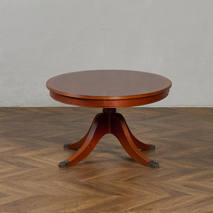 英国 クラシック イチイ材 オーバル センターテーブル