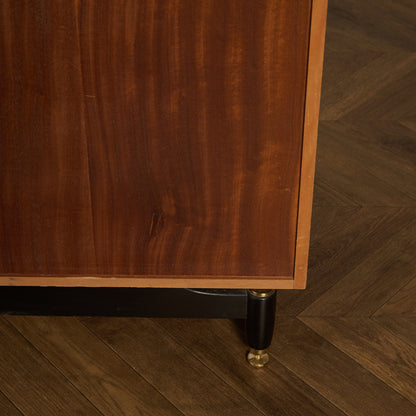 Chinese white ヴィンテージ 3ドア ワードローブ 初期ゴールドラベル