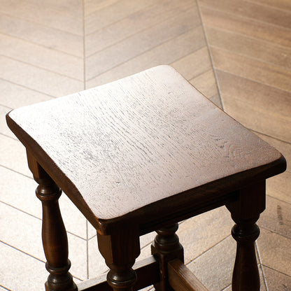 英国 クラシック オーク材 ネストテーブル