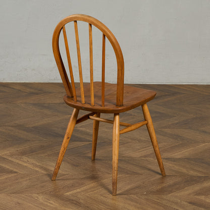 アーコール ERCOL ヴィンテージ 4本 スポーク フープバックチェア ネイビーブルーラベル #89767