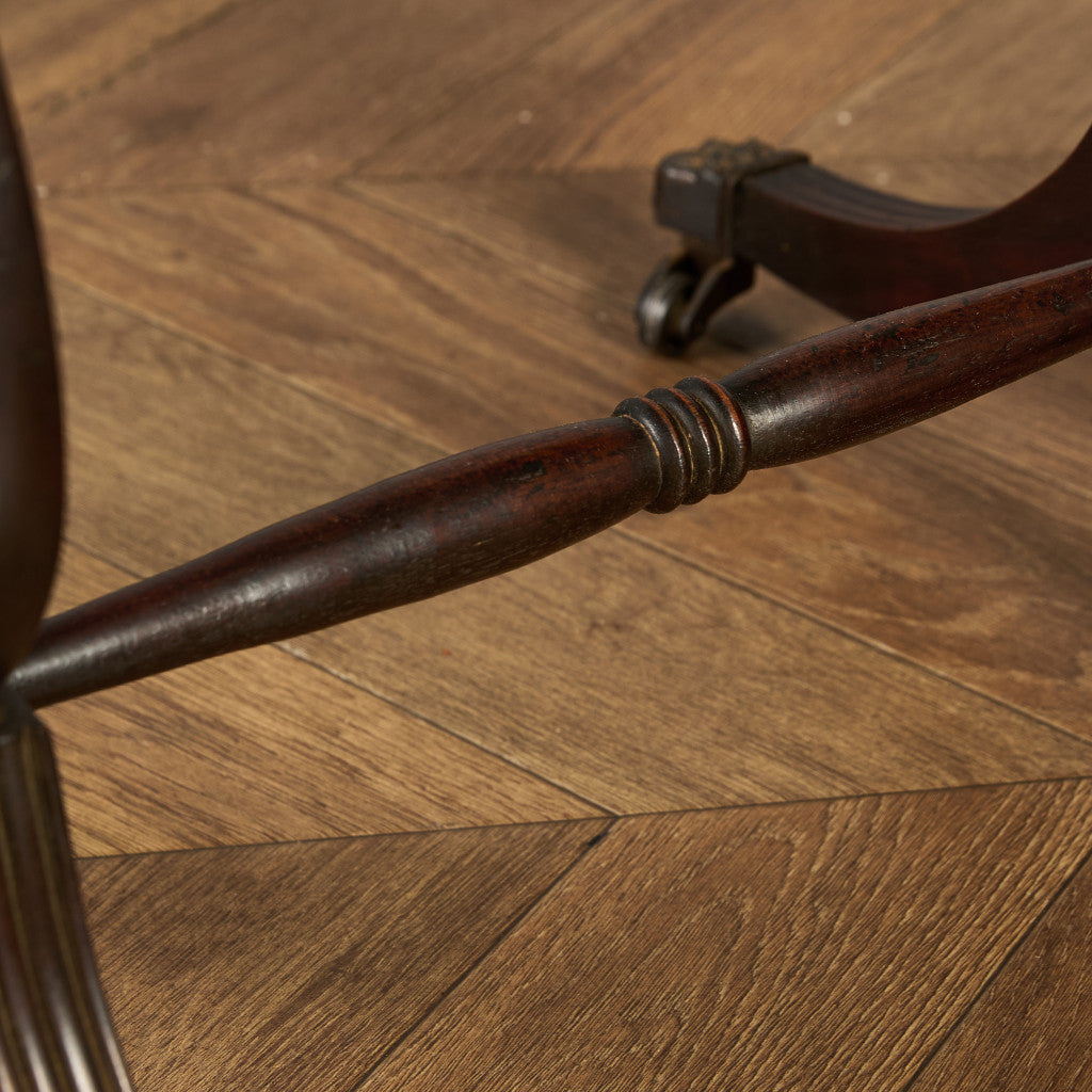 英国 クラシック ハープモチーフ バタフライ サイドテーブル