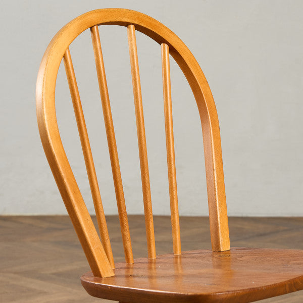 【美品】アーコール　フープバックチェア　ヴィンテージ　ERCOL 4本 アーコール ERCOL ヴィンテージ 4本 スポーク フープバックチェア