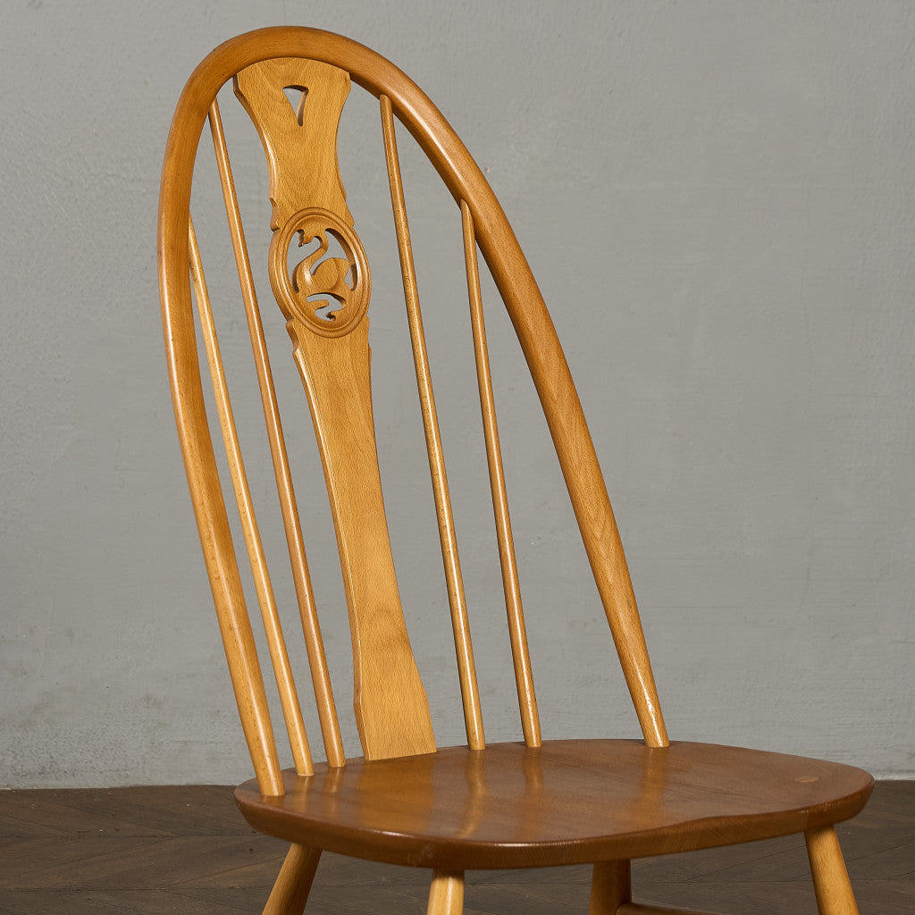 アーコール ERCOL スワンバックチェア ラウンドゴールドラベル #97078