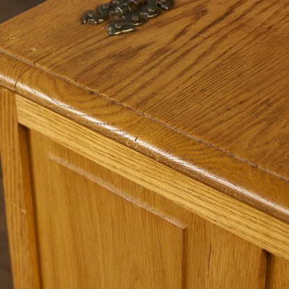 英国クラシック オーク材 ブランケットボックス