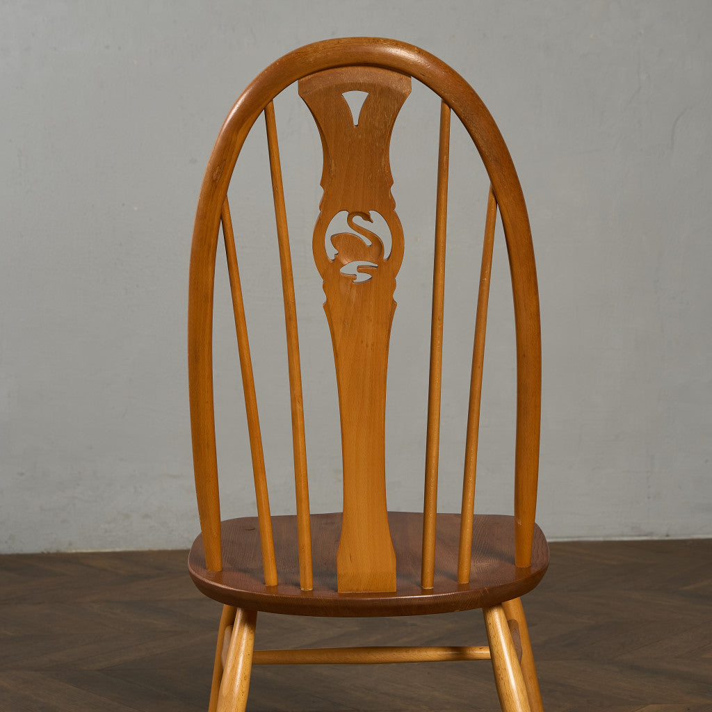 アーコール ERCOL スワンバックチェア ラウンドゴールドラベル #97079