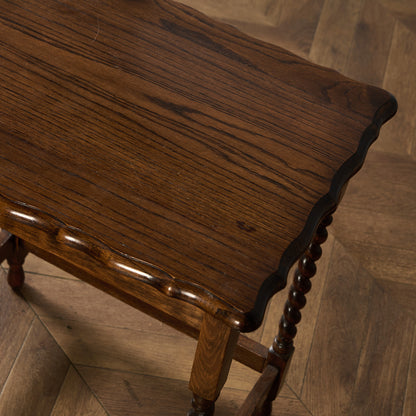 英国 クラシック バーリーシュガーツイスト サイドテーブル