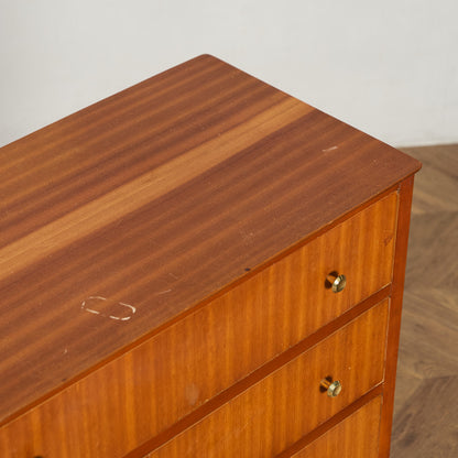 英国 ヴィンテージ 6段 トール チェスト