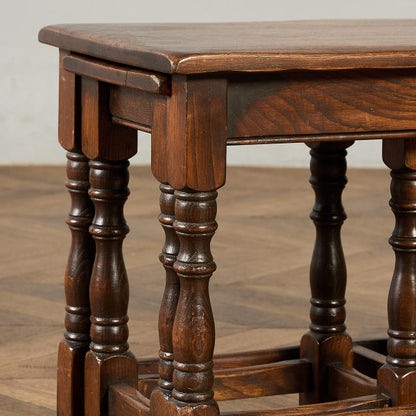 英国 クラシック ネストコーヒーテーブル センターテーブル