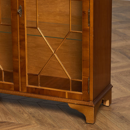 英国 クラシック エドワーディアン ブックケース  食器棚