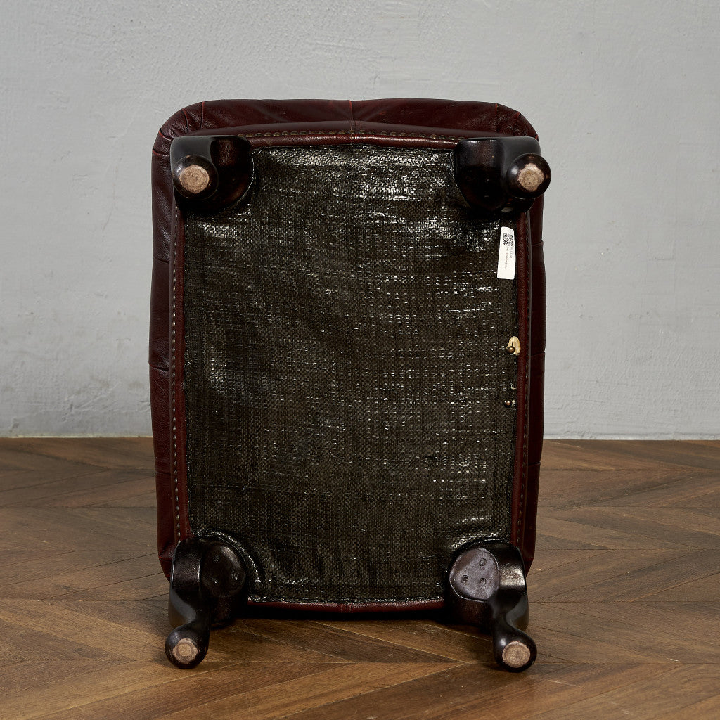 英国 クラシック チェスターフィールド スツール #83791