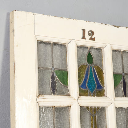 英国 アンティーク ペインテッド ステンドグラス ドア