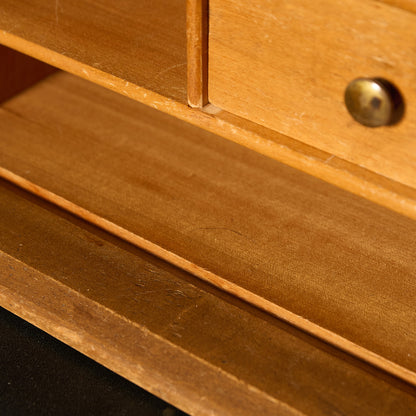 英国 ヴィンテージ 蛇腹扉 ライティングビューロー