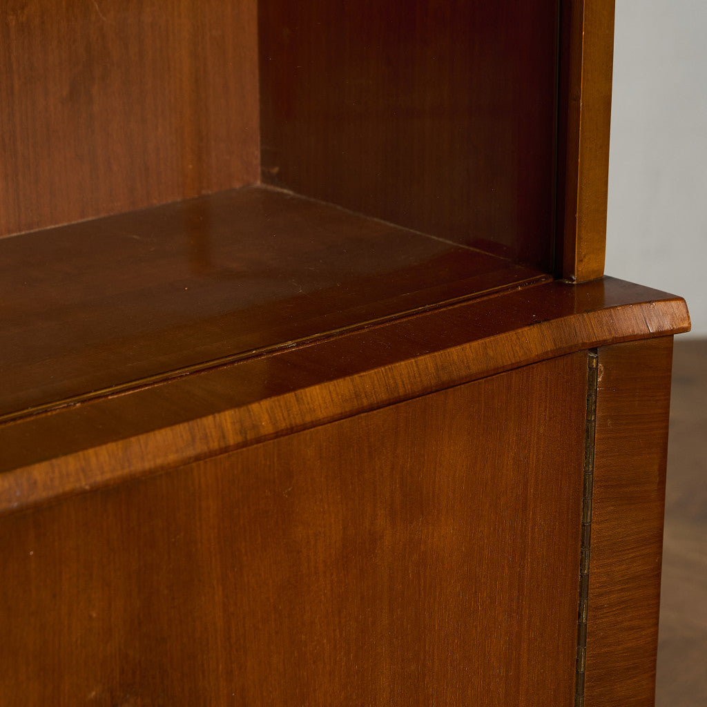 ヴィンテージ ガラス キャビネット ブックケース