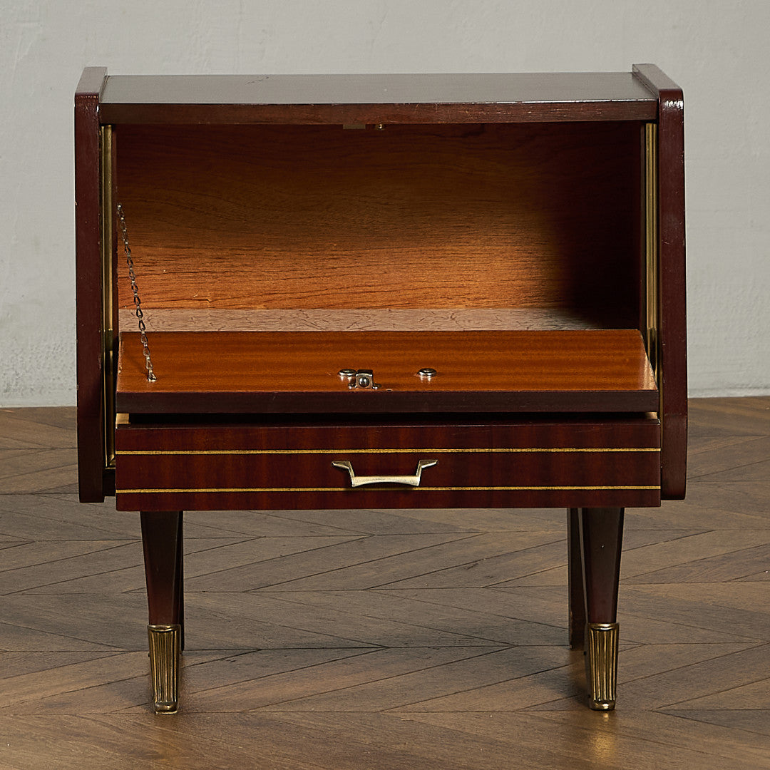 英国 ヴィンテージ ベッドサイド キャビネット