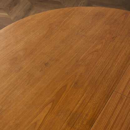 英国 ヴィンテージ エクステンション ラウンド ダイニングテーブル