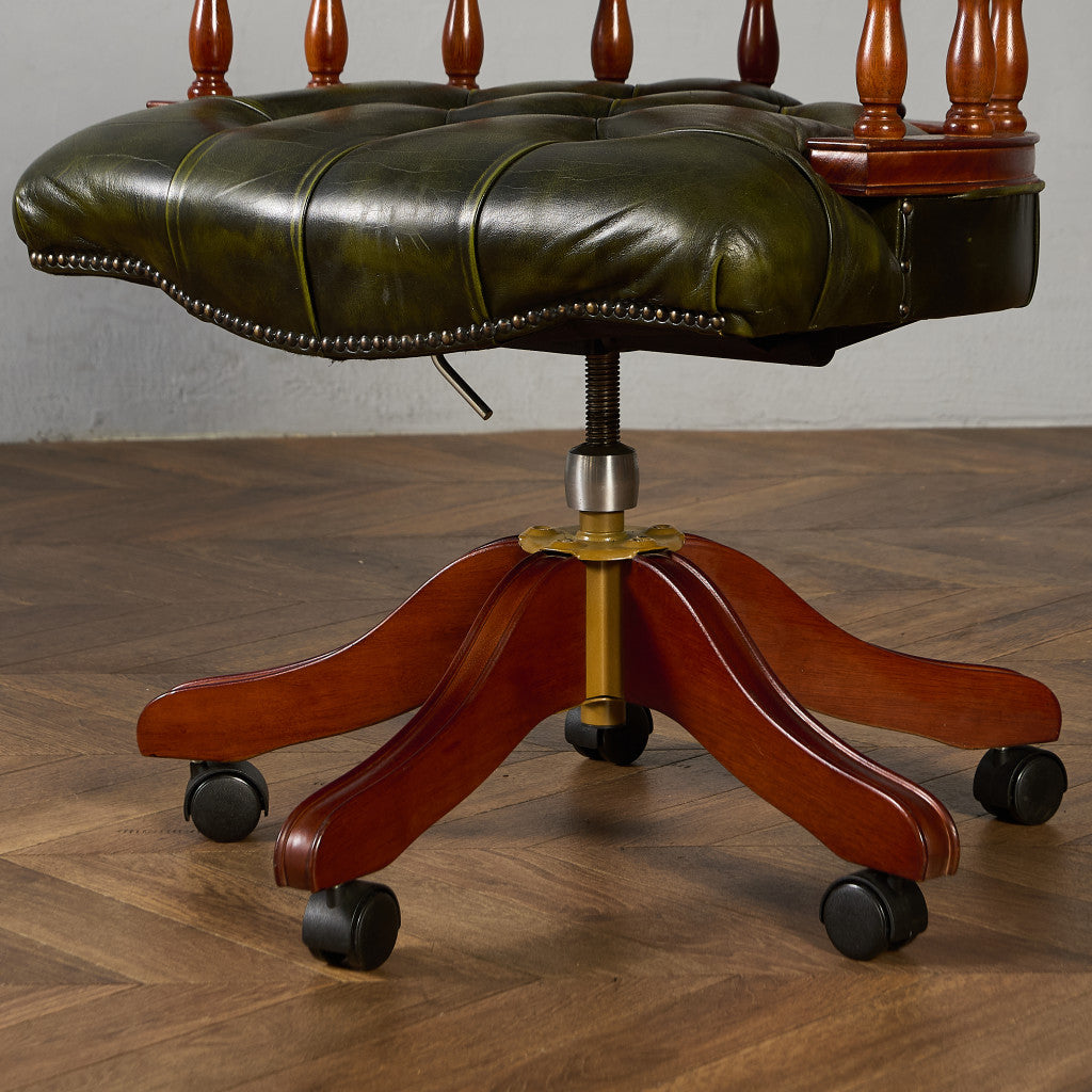 チェスターフィールド キャスターチェア オフィスチェア