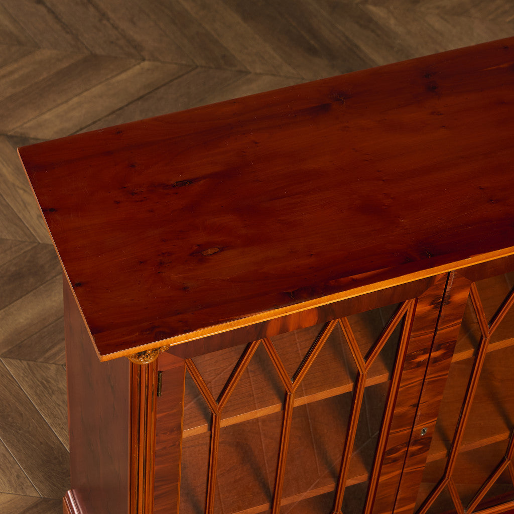 英国 クラシック エドワーディアン様式 ブックケース 食器棚