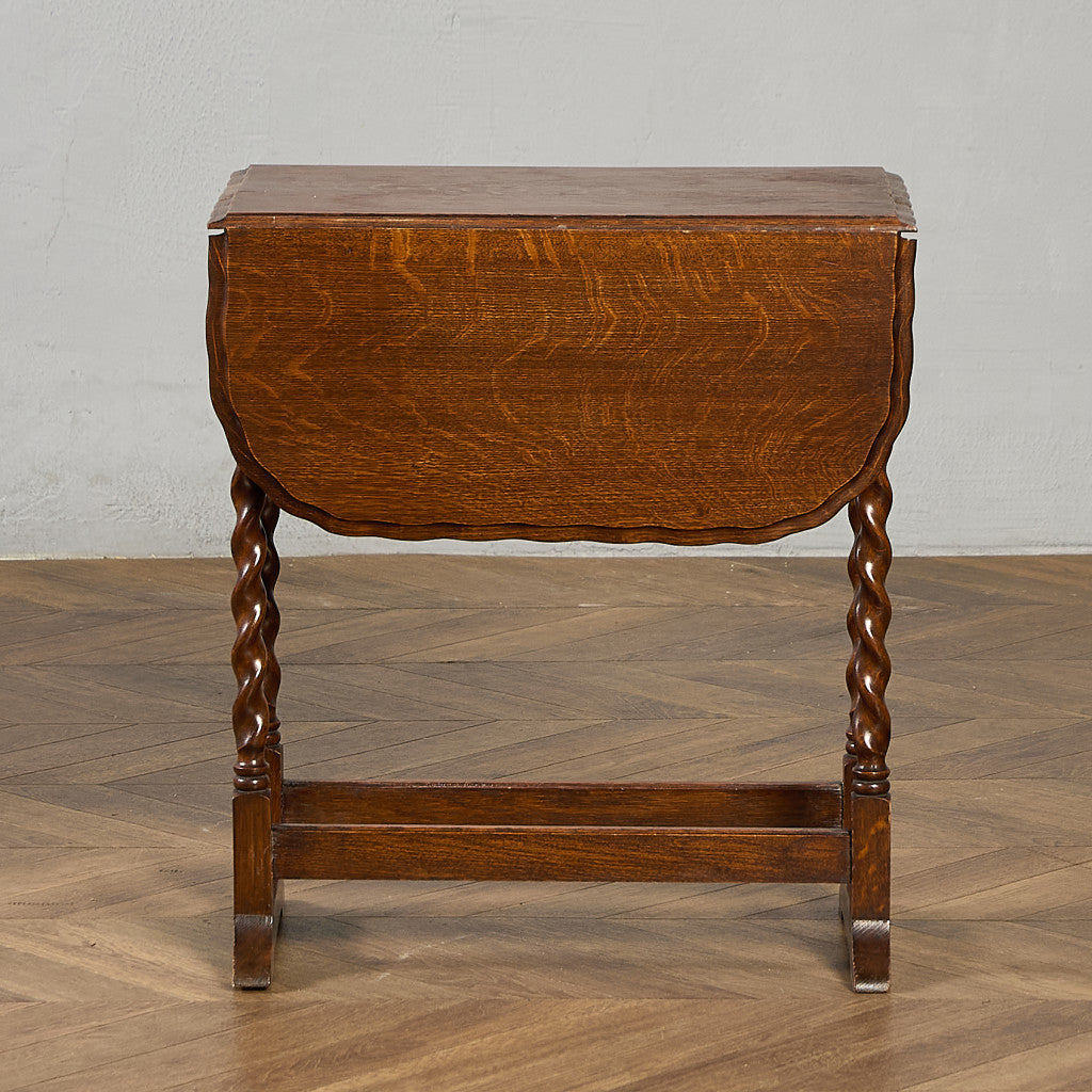 英国 アンティーク 回転拡張式 ドロップリーフ テーブル #97314