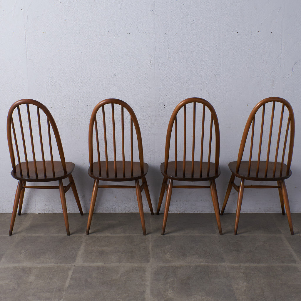 55224][アーコール ERCOL]ヴィンテージ クエーカーチェア 4脚