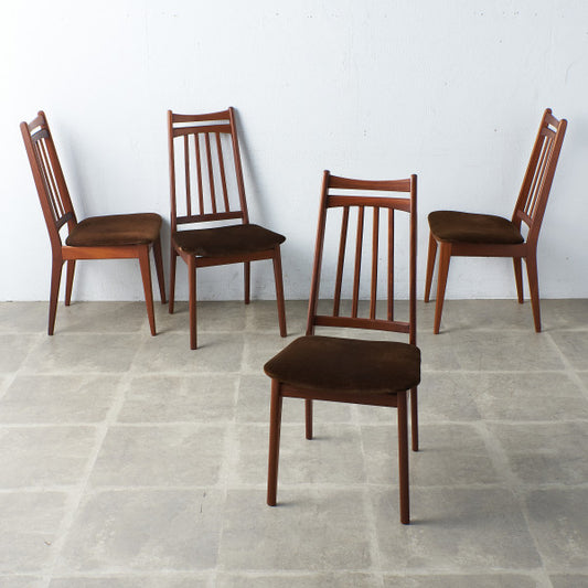 英国ヴィンテージ ダイニングチェア 4脚セット