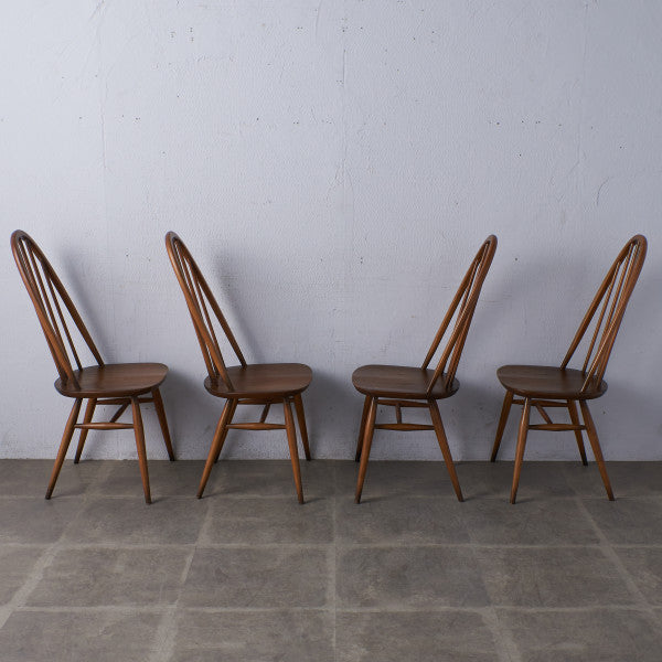 55224][アーコール ERCOL]ヴィンテージ クエーカーチェア 4脚