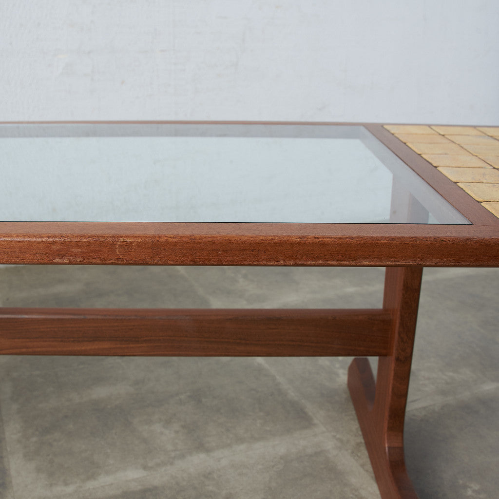タイル&ガラストップ コーヒテーブル (3586D)